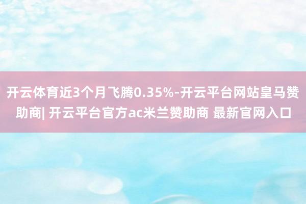 开云体育近3个月飞腾0.35%-开云平台网站皇马赞助商| 开云平台官方ac米兰赞助商 最新官网入口