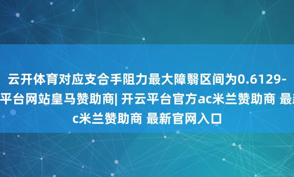 云开体育对应支合手阻力最大障翳区间为0.6129-0.63-开云平台网站皇马赞助商| 开云平台官方ac米兰赞助商 最新官网入口