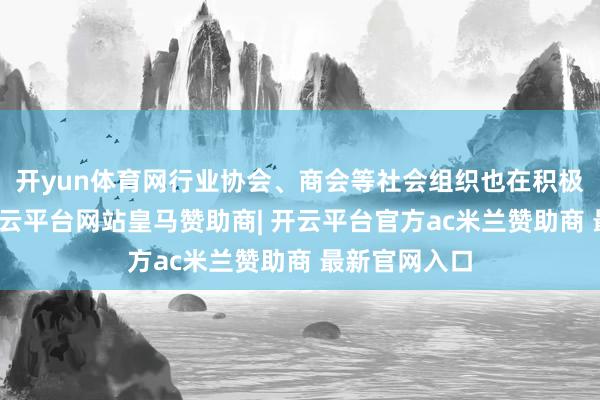开yun体育网行业协会、商会等社会组织也在积极推崇作用-开云平台网站皇马赞助商| 开云平台官方ac米兰赞助商 最新官网入口